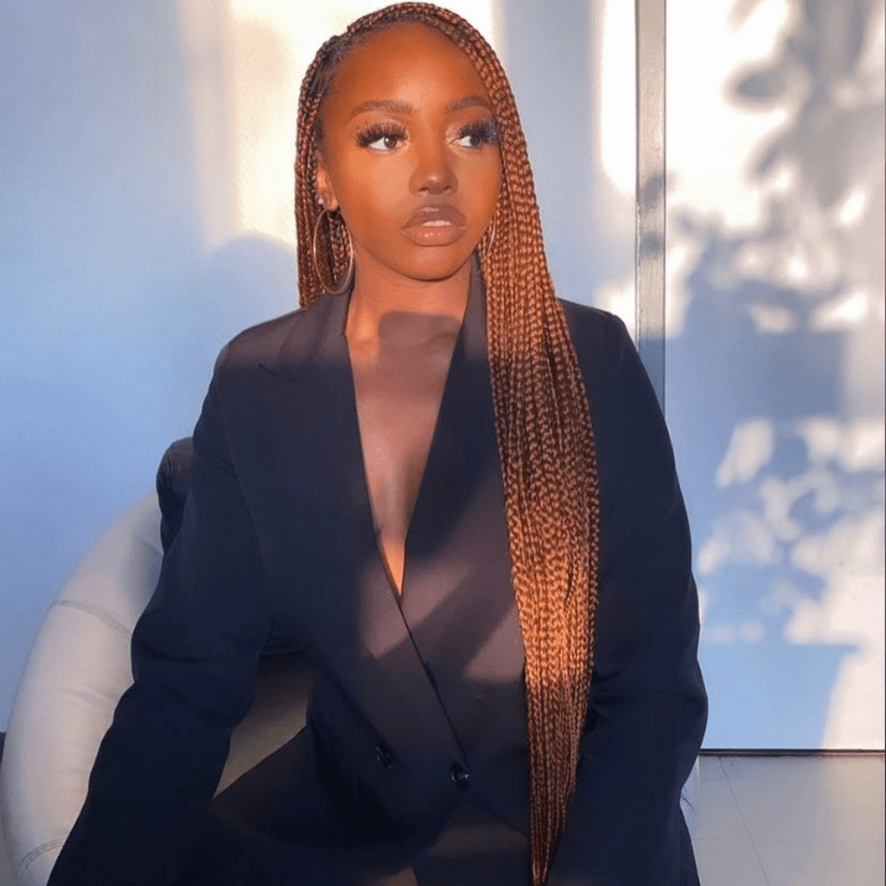 40 Stunning Box Braid Hairstyles To Try This Year - Social Beauty Club
