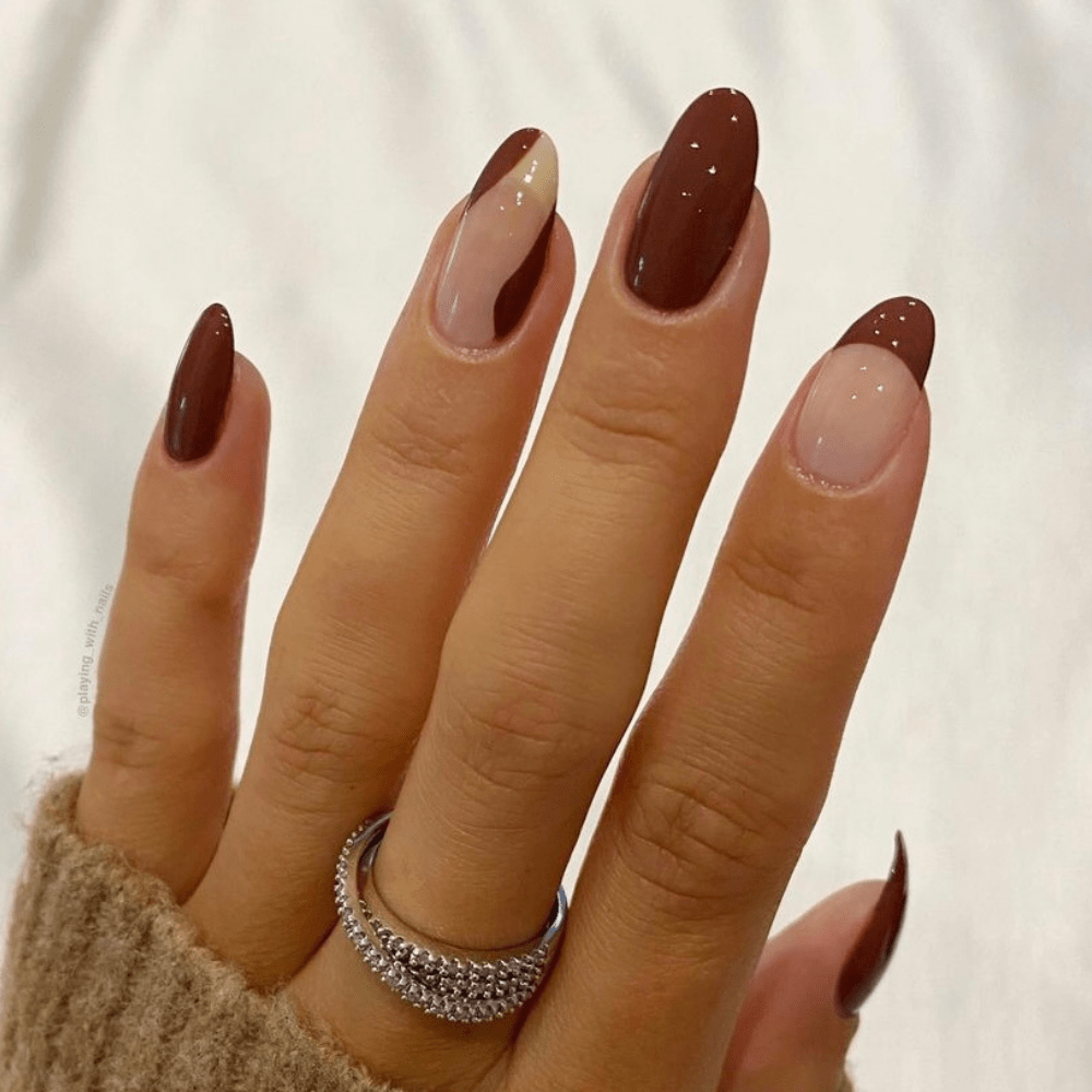 An incredible list of various fall-inspired nail designs you will enjoy. The fall nail ideas will inspire you to try them yourself. #fallnails #fallnails2021 #fallnaildesigns #fallcolors #fallacrylic