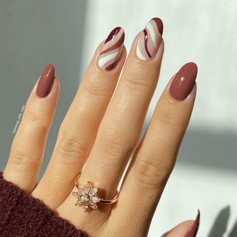 Are you looking for some fall nail art inspiration, then you have come to the right spot. In this list of 30 fall nail designs, you will see all the fall colors and fall-like designs. #fallnails #fallnails2021 #fallnaildesigns #fallcolors #fallacrylic