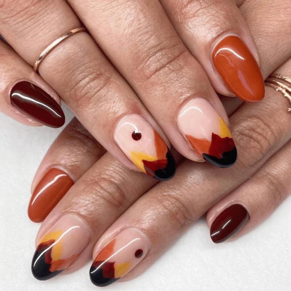 Are you looking for some fall nail art inspiration, then you have come to the right spot. In this list of 30 fall nail designs, you will see all the fall colors and fall-like designs. #fallnails #fallnails2021 #fallnaildesigns #fallcolors #fallacrylic