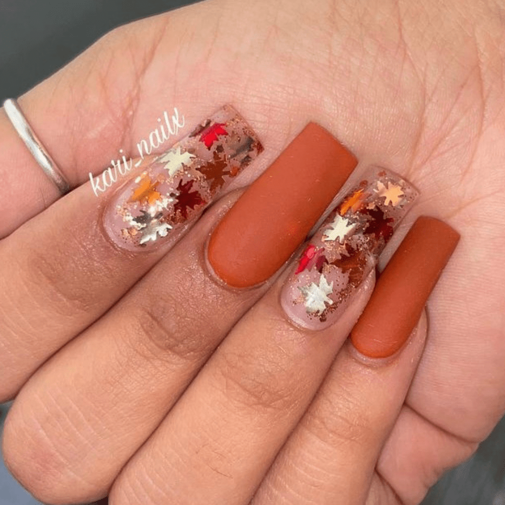 Are you looking for some fall nail art inspiration, then you have come to the right spot. In this list of 30 fall nail designs, you will see all the fall colors and fall-like designs. #fallnails #fallnails2021 #fallnaildesigns #fallcolors #fallacrylic