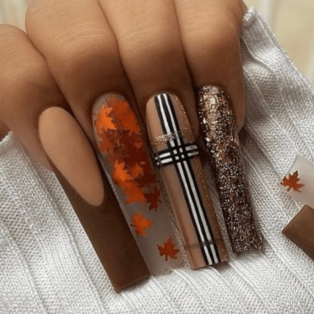 Are you looking for some fall nail art inspiration, then you have come to the right spot. In this list of 30 fall nail designs, you will see all the fall colors and fall-like designs. #fallnails #fallnails2021 #fallnaildesigns #fallcolors #fallacrylic