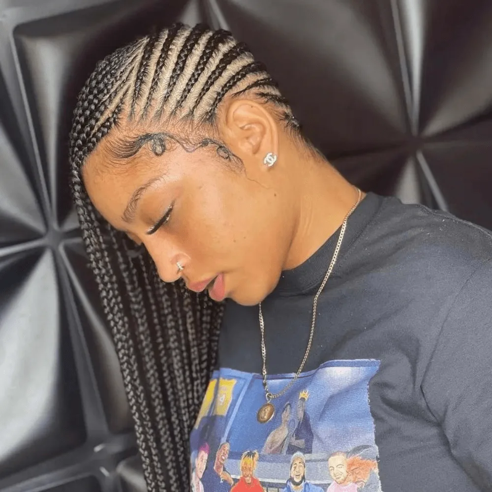 Cornrows Going To The Side