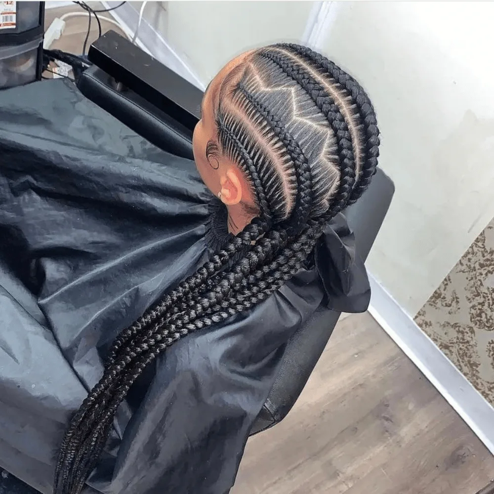 Braids With a Zigzag Part