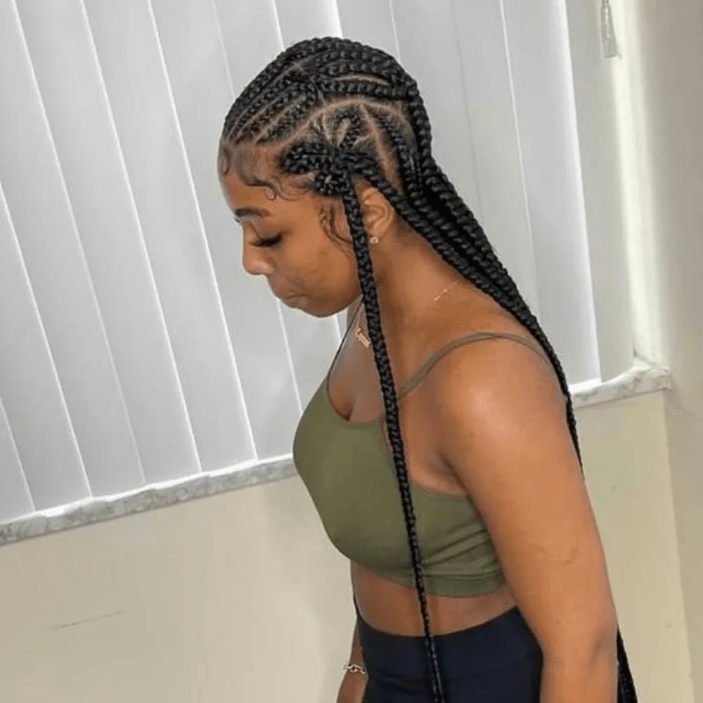 Cornrows With a Butterfly