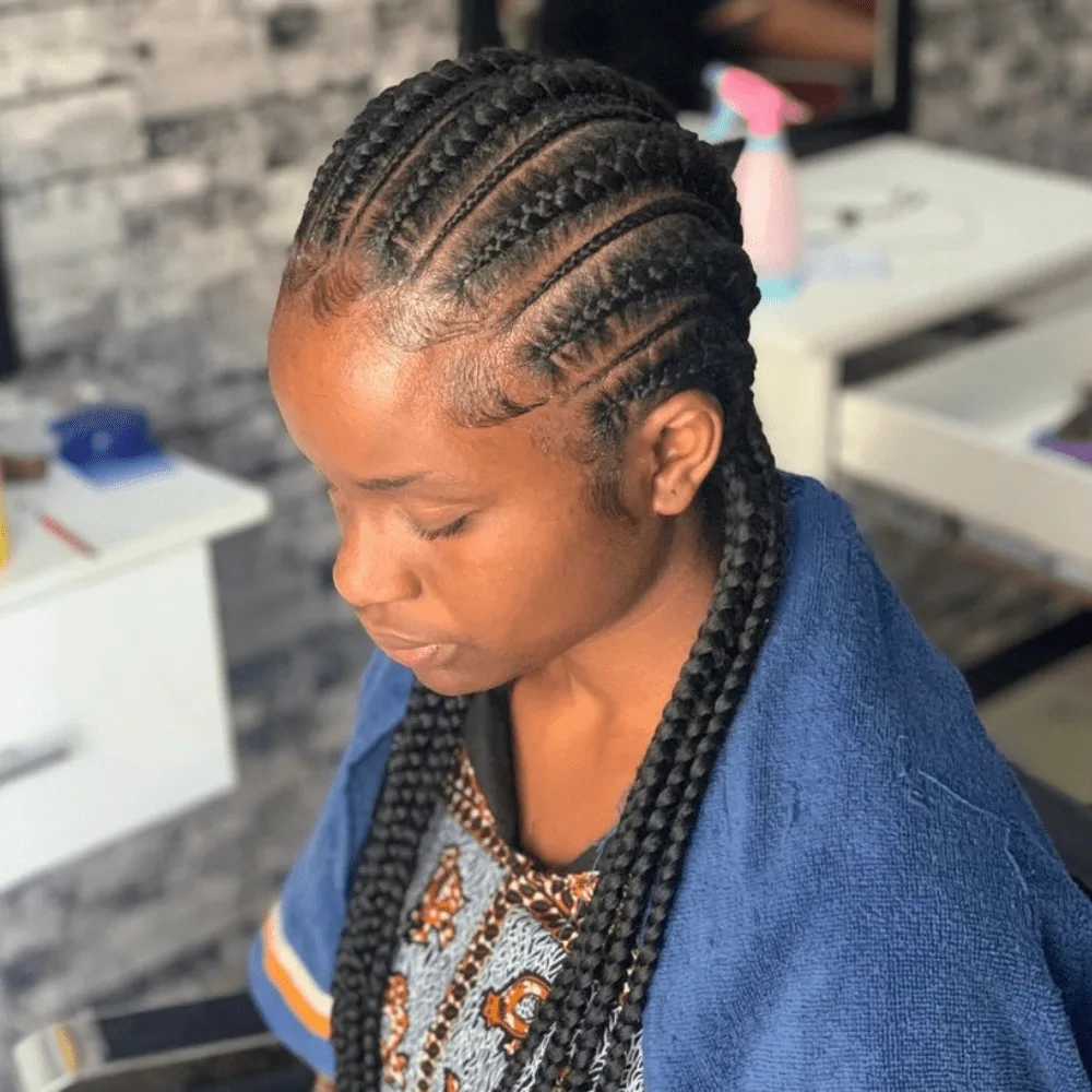 Medium and Small Cornrows